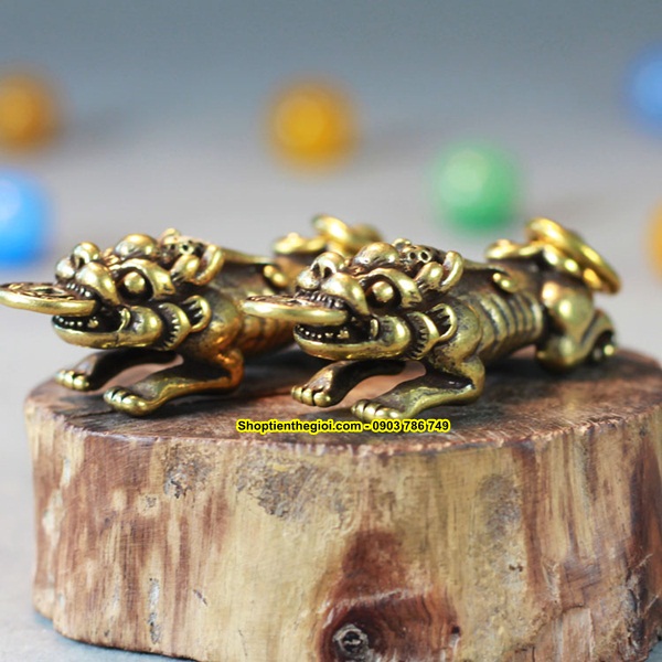 MÓC KHÓA TỲ HƯU NGẬM ĐỒNG TIỀN - SP001530