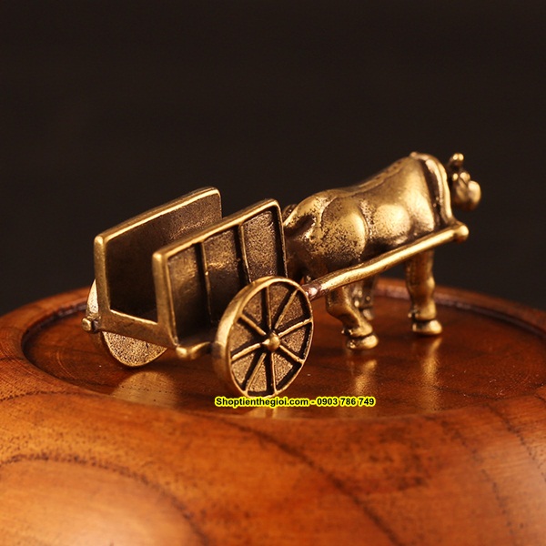 TƯỢNG ĐỒNG XE BÒ KÉO - SP001528