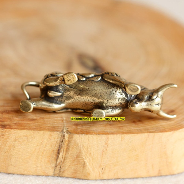 MÓC KHÓA TƯỢNG ĐỒNG BÒ HÚC - SP001522