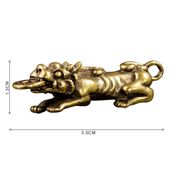 MÓC KHÓA TỲ HƯU NGẬM ĐỒNG TIỀN - SP001530