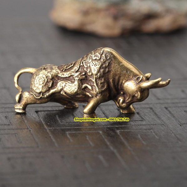 MÓC KHÓA TƯỢNG ĐỒNG BÒ HÚC - SP001522