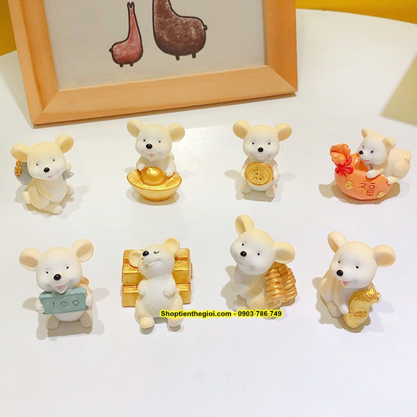 Tượng con chuột nhựa cute - SP000265