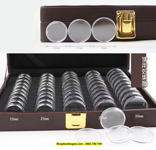 Hộp Da Đựng 50 Xu PCCB - SP001257