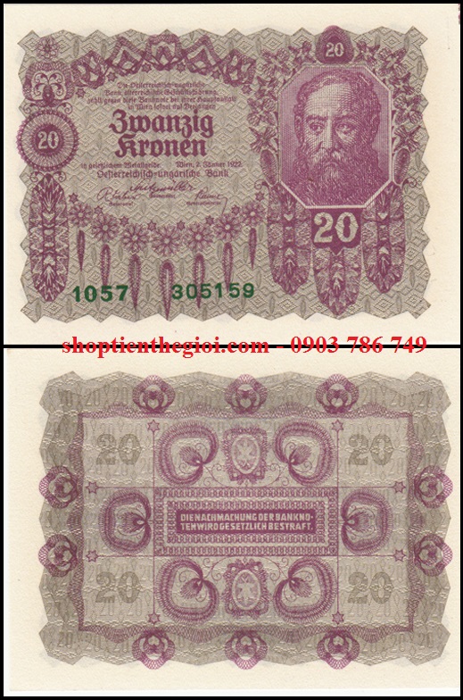 Austria - Áo 1 krona 1916 UNC