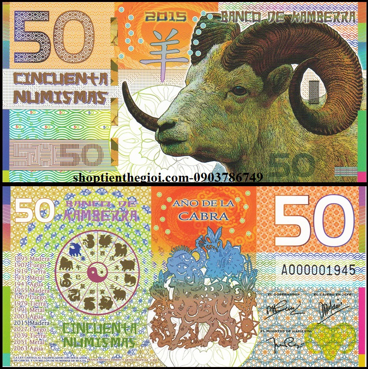 Kamberra 50 numismas 2014 UNC Ngựa