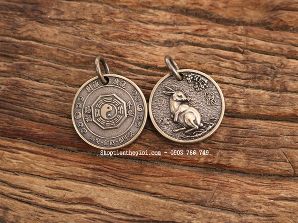Mặt Đồng Xu Đồng Hình Con Thỏ - SP002433