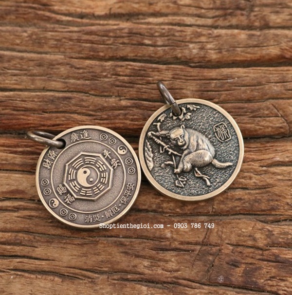 Mặt Đồng Xu Đồng Hình Con Khỉ - SP002438