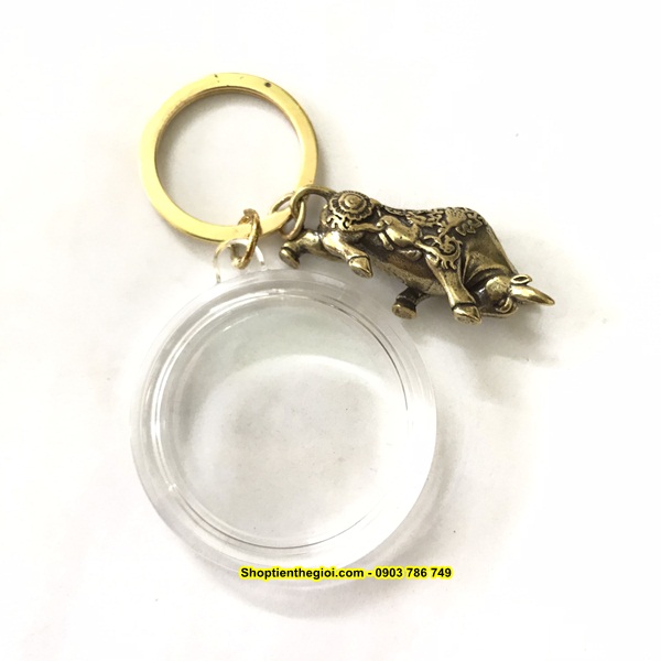 MÓC KHÓA TƯỢNG ĐỒNG BÒ HÚC - SP001522