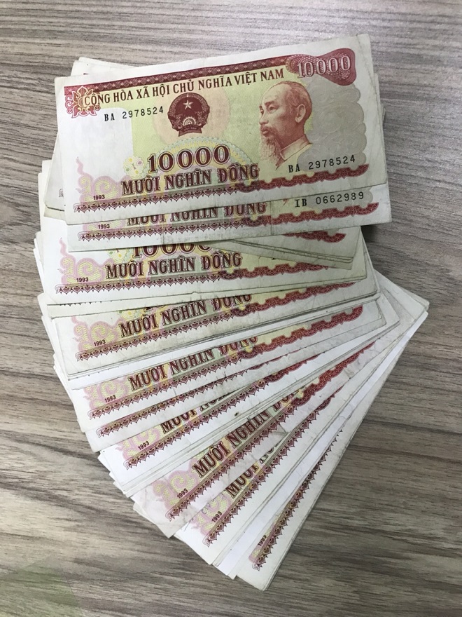 10.000 đồng 1993 chất lượng cũ 60%