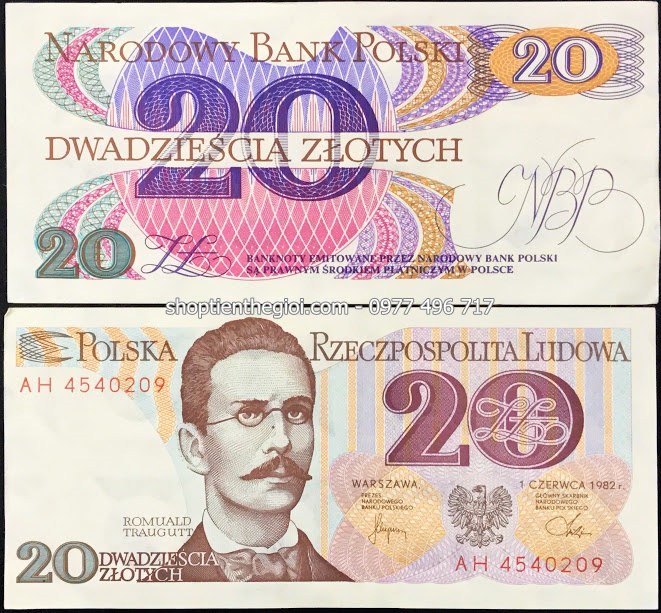 Ba Lan - Poland 20 Zlotych 1992 UNC