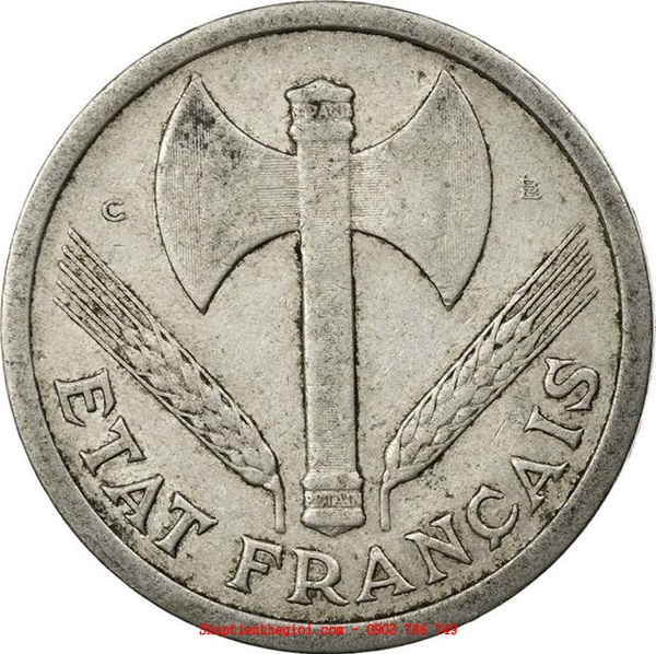 Xu France - Pháp 2 Francs 1943-1944  -  SP002254