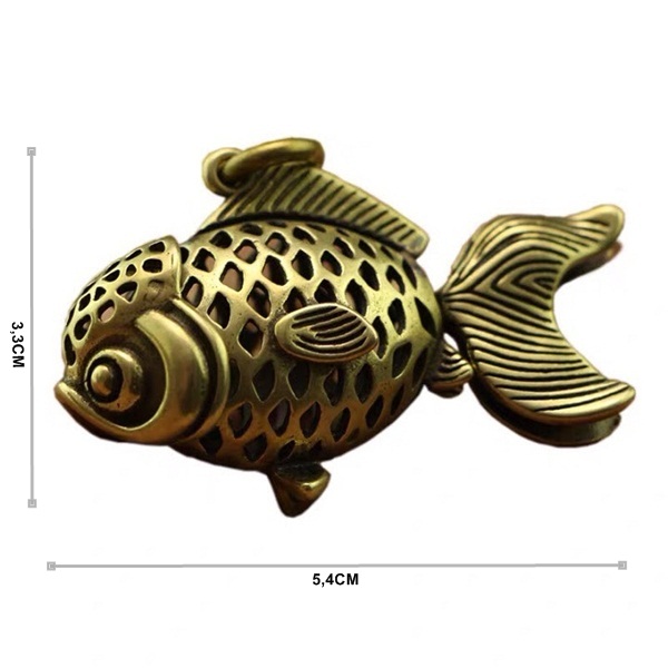 MÓC KHÓA ĐỒNG CÁ CHÉP ĐAN LƯỚI - SP001526