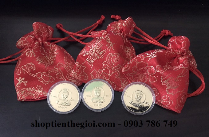 tiền xu hình Phật Thích Ca của Nepal 