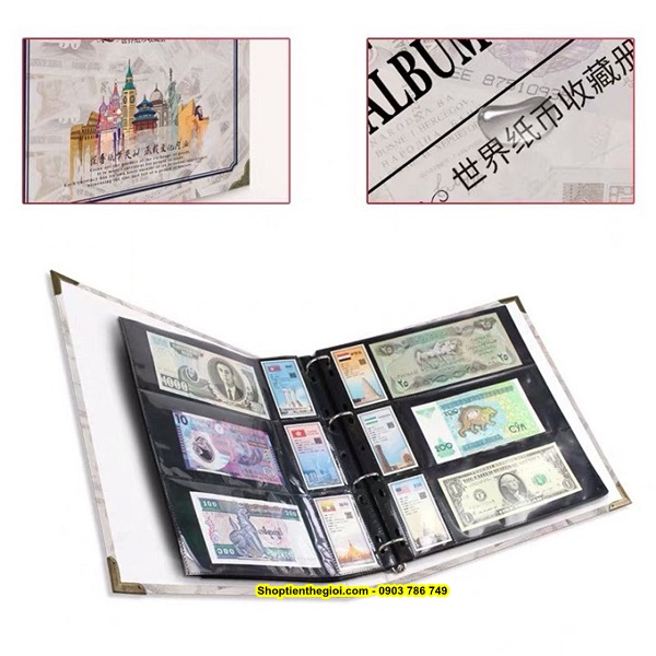 Bìa Album Đựng Tiền Quốc Tế - SP000848