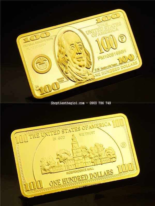 Medal 100 Dola Mạ Vàng - SP002419