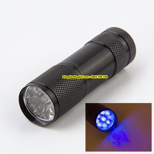 Đèn pin LED 9 bóng soi tiền giả - SP000111