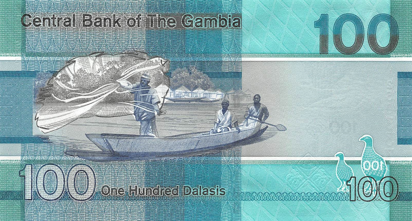 Gambia 100 Dalasis 2019 UNC