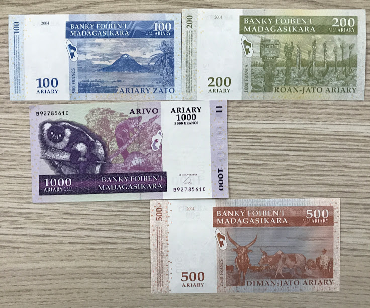 bộ tiền madasgasca