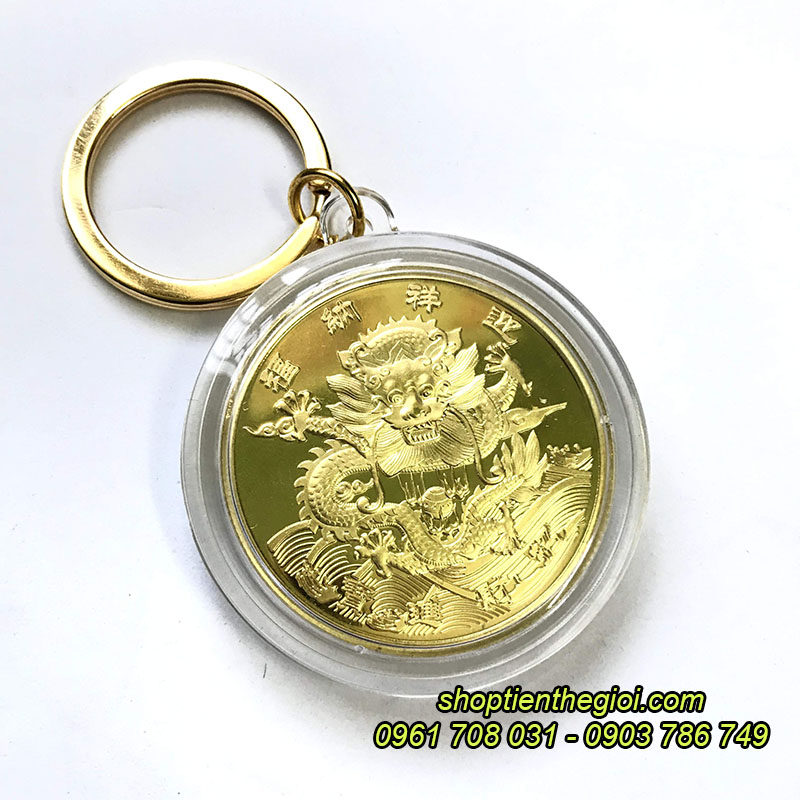 Móc khóa xu Con Rồng