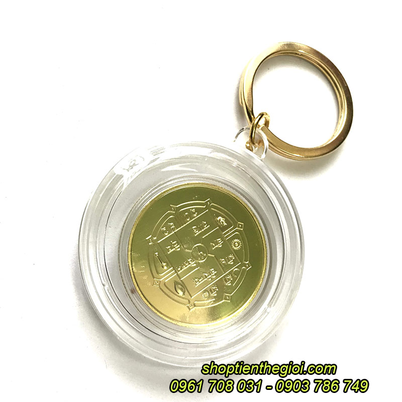 Móc khóa xu Phật Nepal