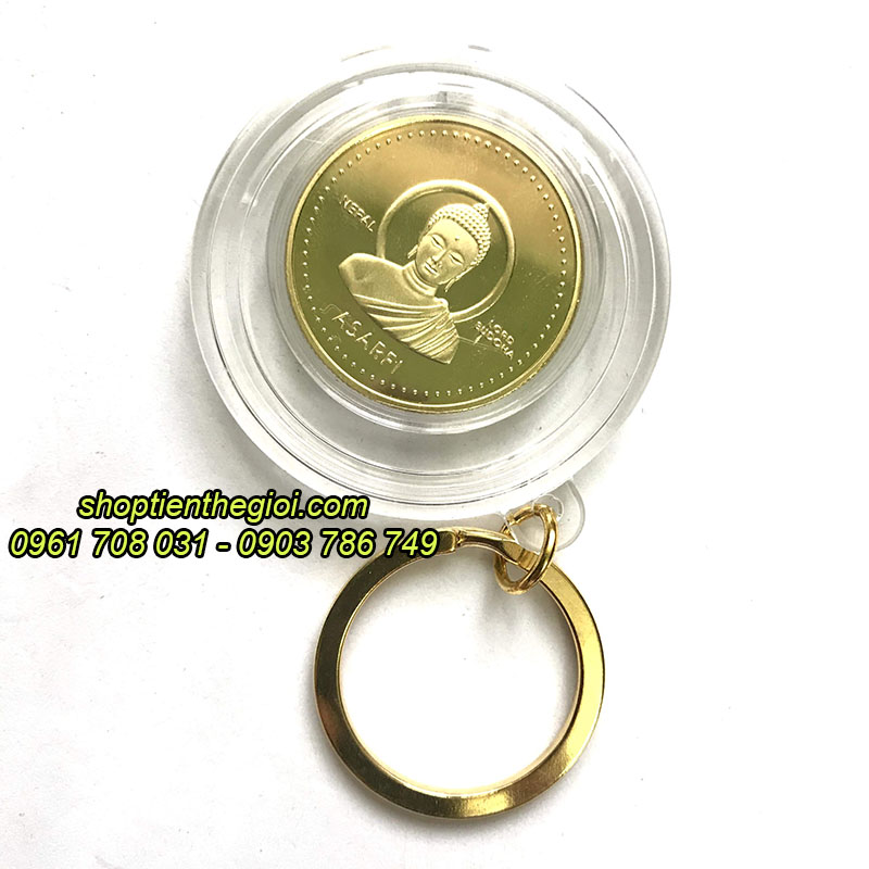 Móc khóa xu Phật Nepal