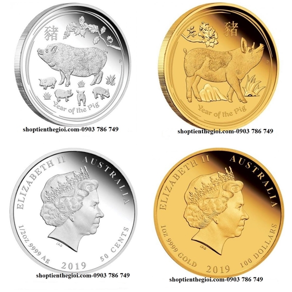 tiền xu hình con heo