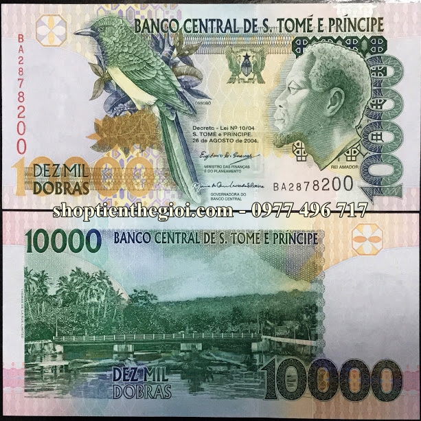 Saint Thomas And Prince 10000 Dobras 2004 UNC