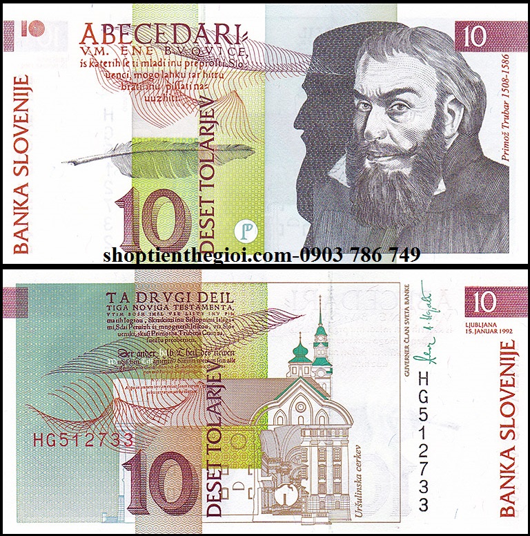 Slovenia 10 Tolarjev 1992 UNC
