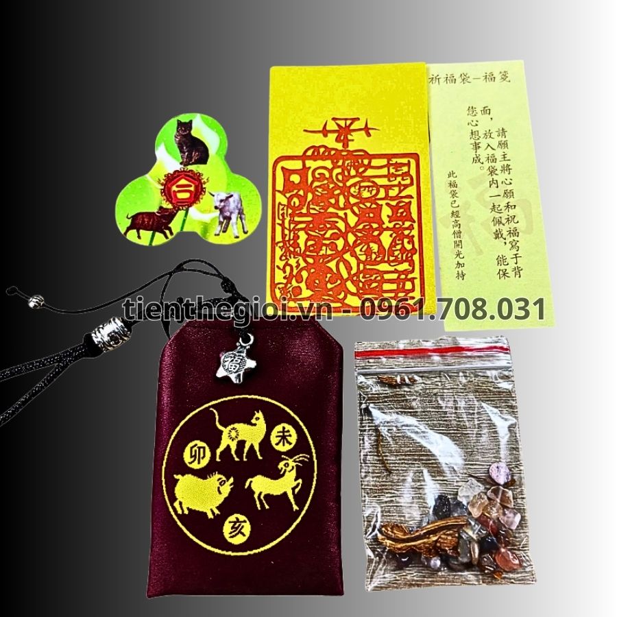 Túi giải hạn Tam Tai 2025 – 2027 cho người tuổi Hợi – Mão – Mùi
