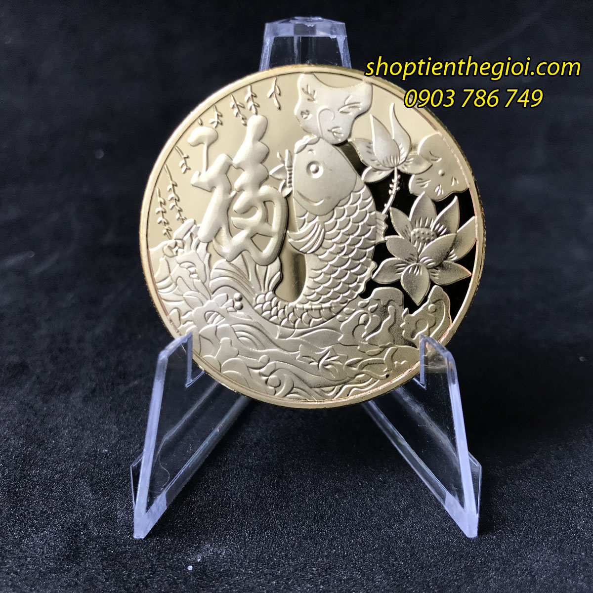  Xu Cá Chép Lớn Hóa Rồng Mạ Vàng