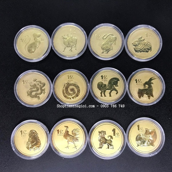 Bộ xu 12 con giáp 1 Yi Trung Quốc - SP002413
