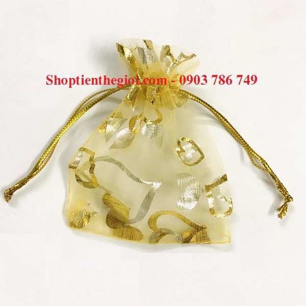 Túi vải hoa văn size 7x9cm - SP005024