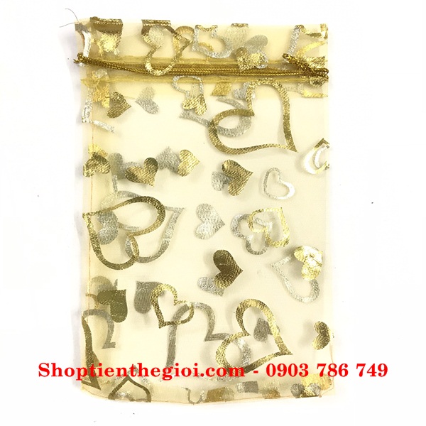 Túi vải hoa văn size 12x15cm - SP005026