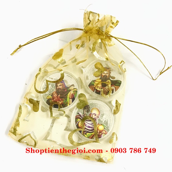 Túi vải hoa văn size 12x15cm - SP005026