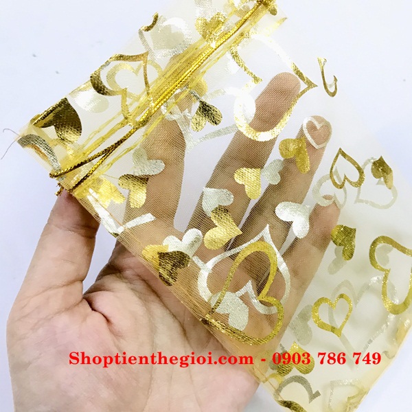 Túi vải hoa văn size 12x15cm - SP005026