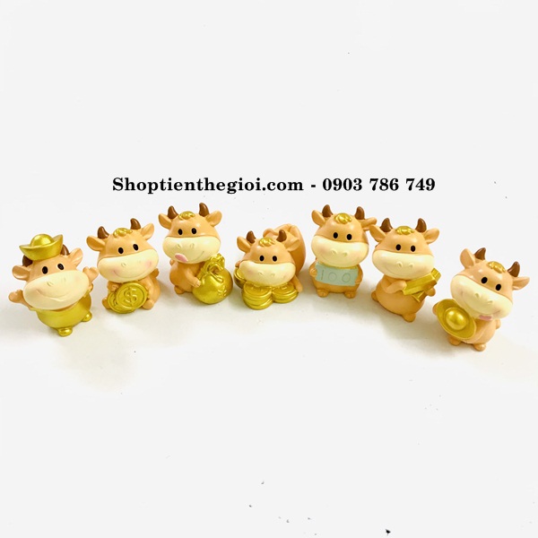Tượng Nhựa Con Trâu Cute - SP005050