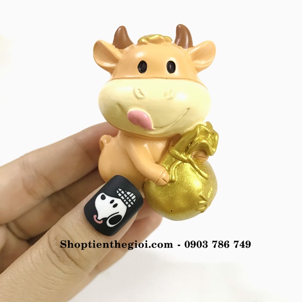 Tượng Nhựa Con Trâu Cute - SP005050