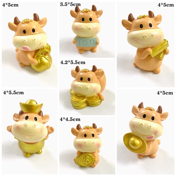 Tượng Nhựa Con Trâu Cute - SP005050