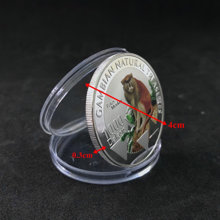 Xu hình con Khỉ Gambia 1000 Dalasis 2015 - SP005213 