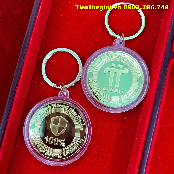 Móc Khoá Xu Lưu Niệm Đồng PI Network