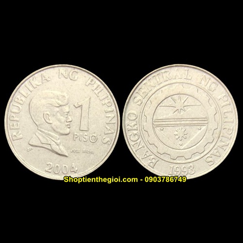 100 xu Philipine 1 piso 2004