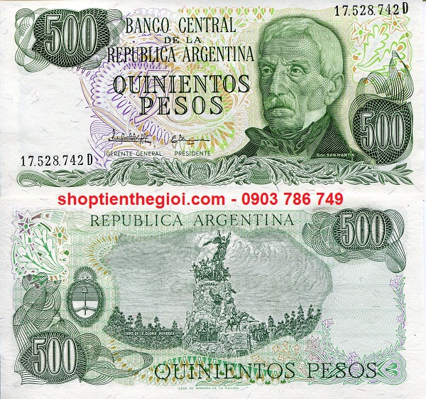 Argentina 500 pesos 1977 UNC - SP001653