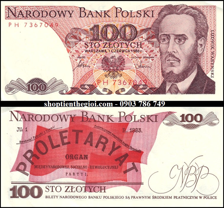 Ba Lan - Poland 100 Zlotych 1988 UNC
