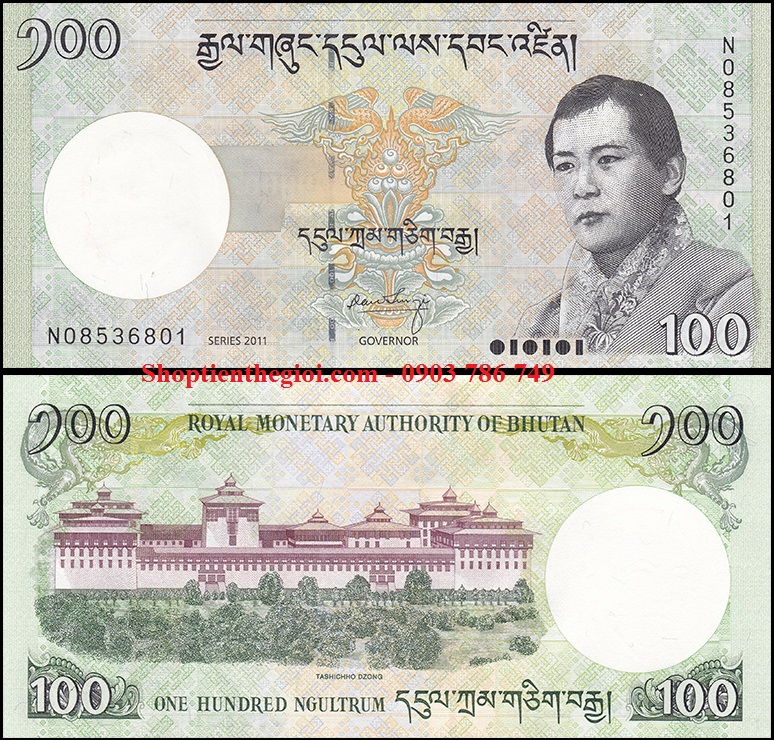 Bhutan 100 Ngultrum 2011 UNC