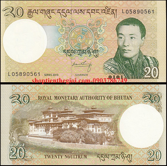 Bhutan 20 Ngultrum 2013 UNC