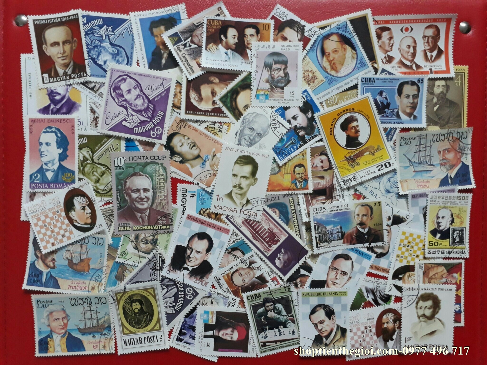 Bộ 50 tem chủ đề Danh Nhân  -  SP002403