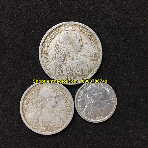 Bộ 3 xu Đông Dương 1945-1946