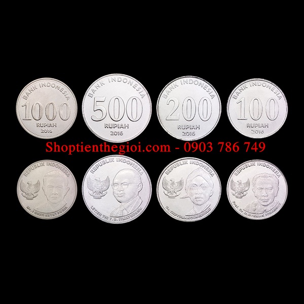 Bộ 4 xu Indonesia 2016 - SP005175