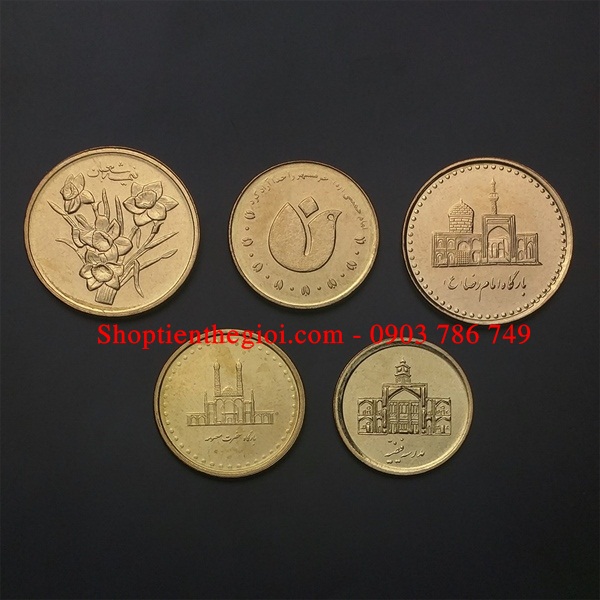 Bộ 5 xu Iran 2008-2011  -  SP005179