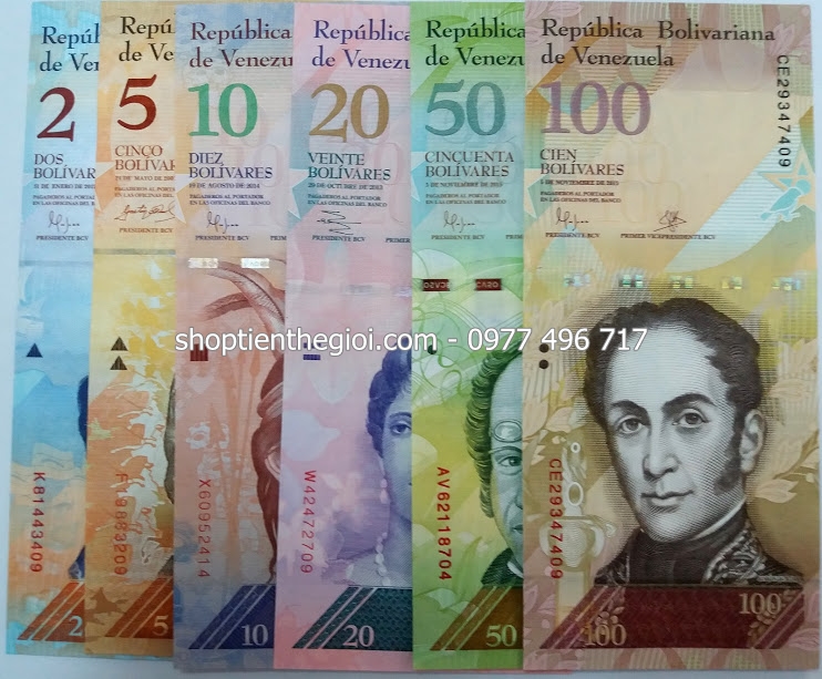 Bộ 6 tờ tiền của VENEZUELA - SP000023